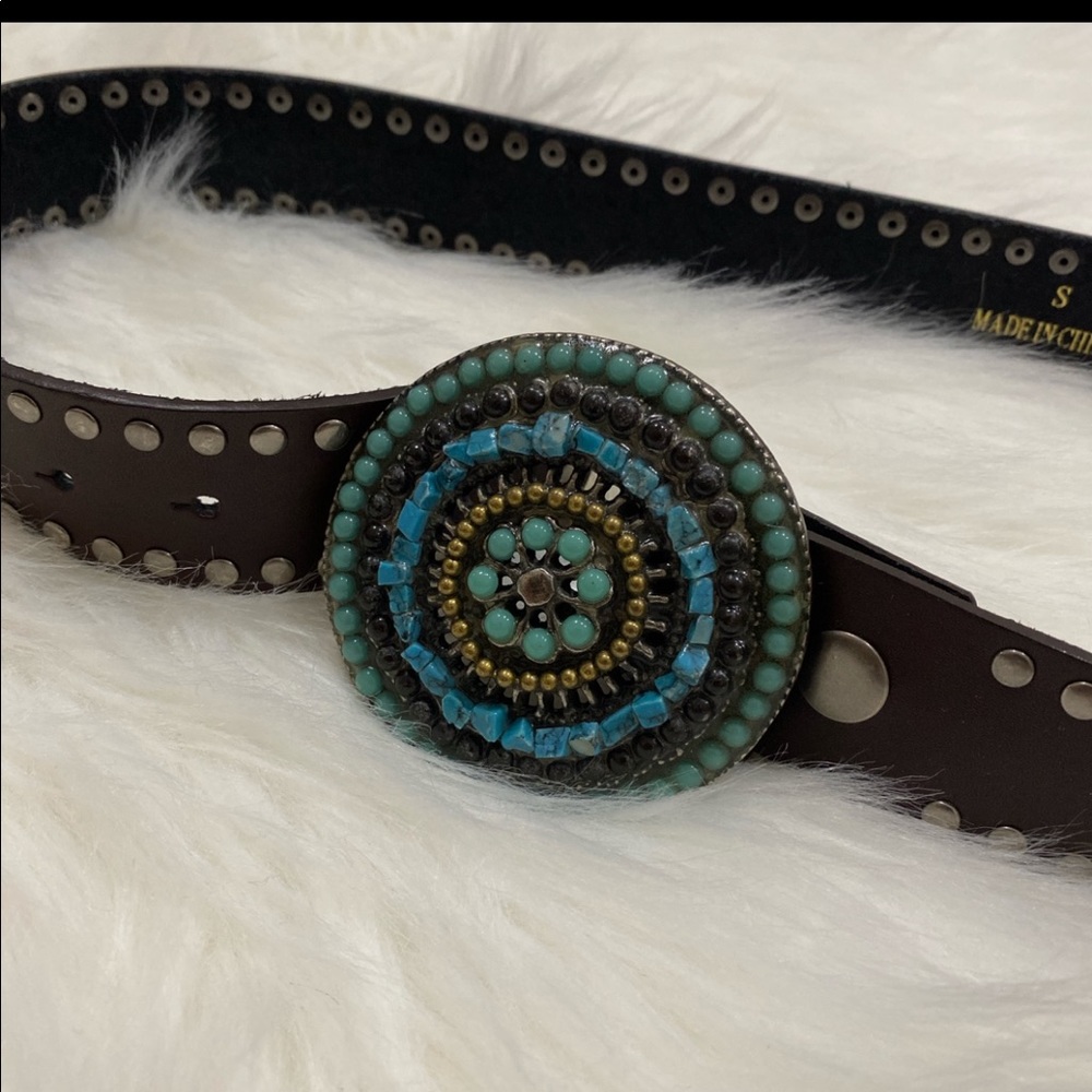 Lucky Brand Turquoise Stud Belt !